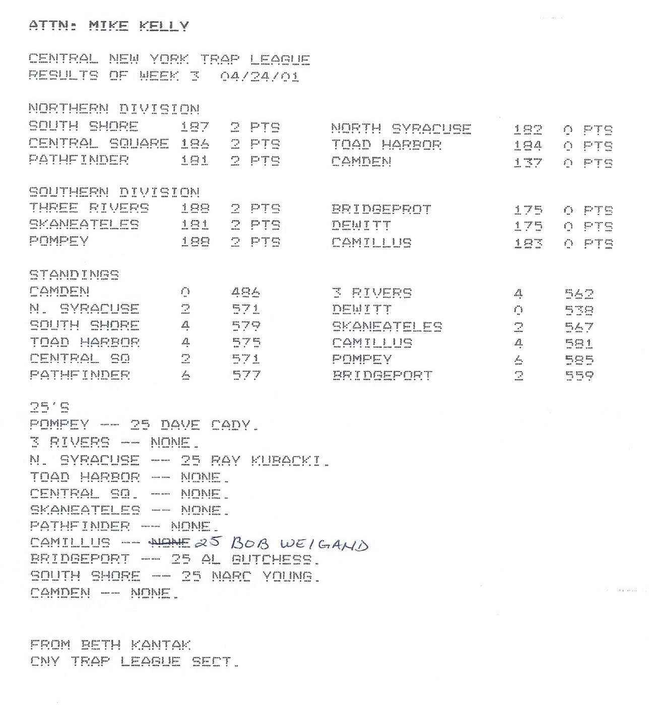 2001 CNYTL TEAM RESULTS 0424 WK3