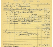 cnytl 1968 trophy invoice
